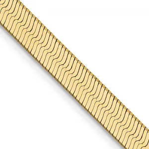 14k Yellow Gold 4.00mm Silky Herringbone Chain