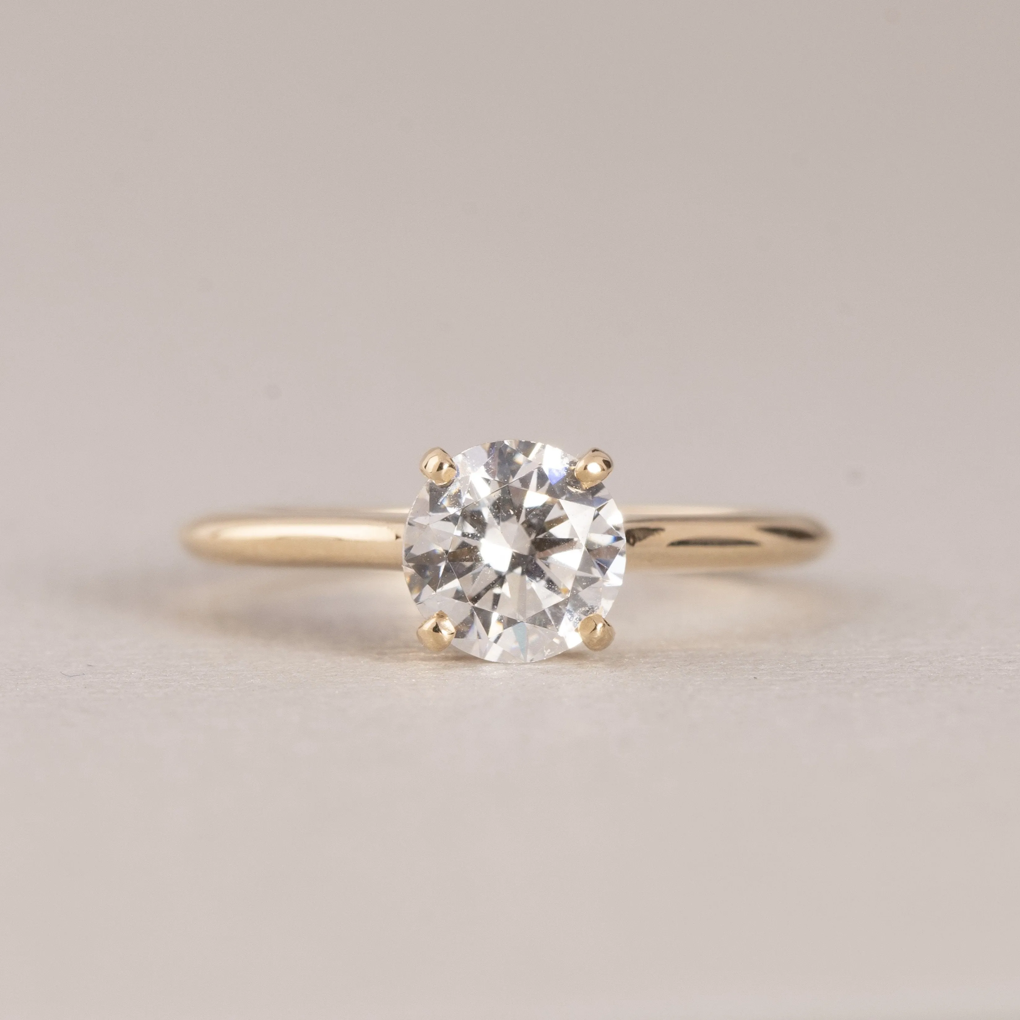 14ky Petite Diamond Engagement Ring