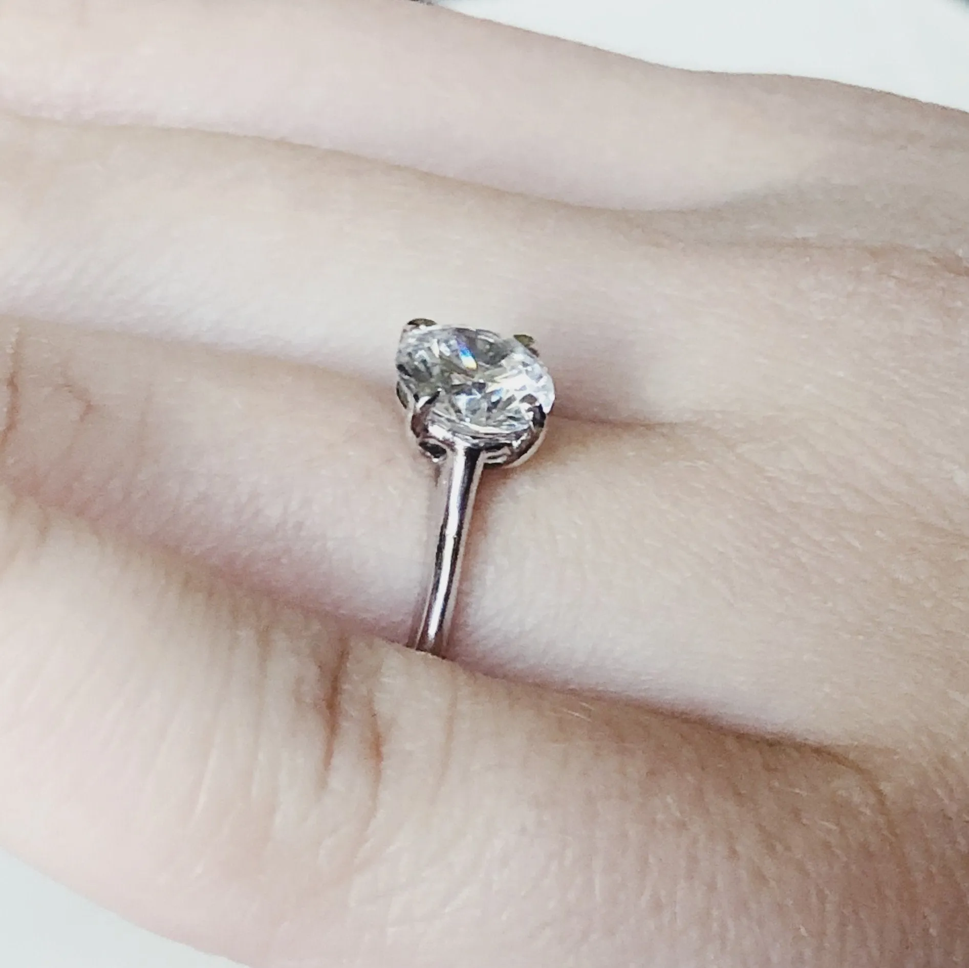 14ky Petite Diamond Engagement Ring