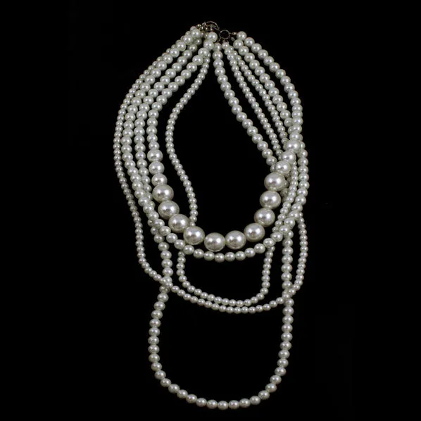 5-Strand Pearl Necklace