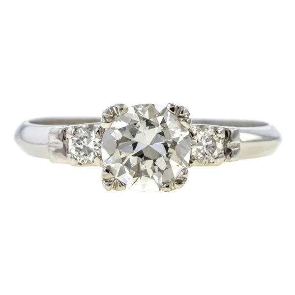 Art Deco Engagement Ring, RBC 0.62ct.