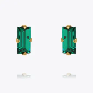 Baguette Earrings / Emerald