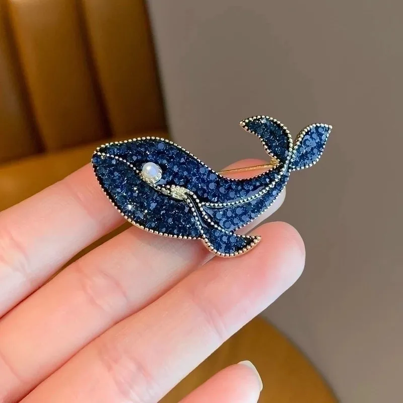 Beach Pin Animal Alloy Inlay Artificial Diamond Women's Brooches