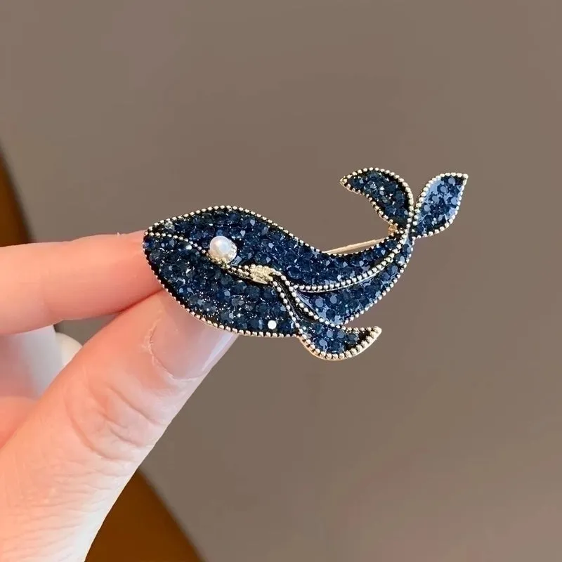 Beach Pin Animal Alloy Inlay Artificial Diamond Women's Brooches