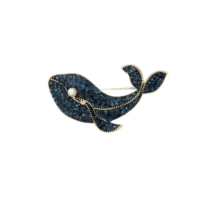 Beach Pin Animal Alloy Inlay Artificial Diamond Women's Brooches