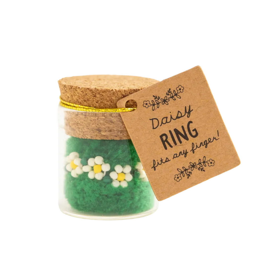 Beaded Daisy Ring