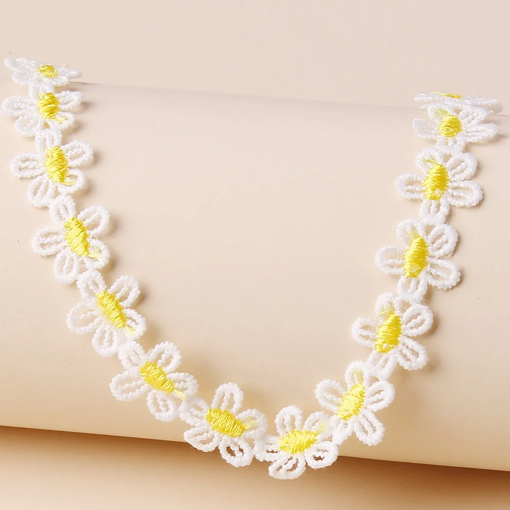 Beautiful Flowers Simple Clavicle Chain