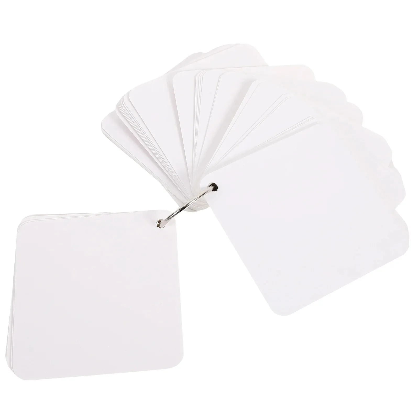 Blank Office Index Flashcards With Ring