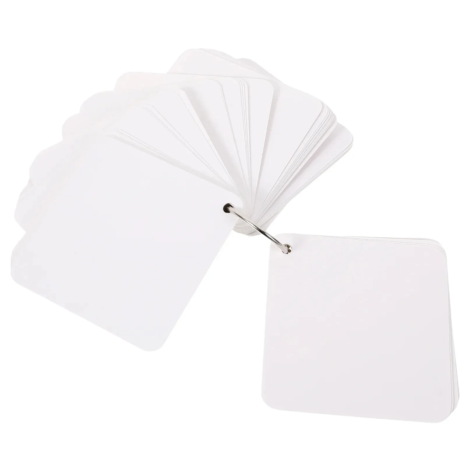 Blank Office Index Flashcards With Ring