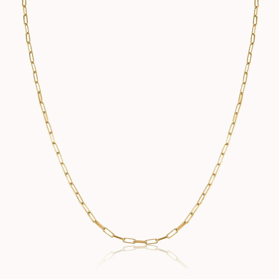 Bold Paperclip Chain Necklace