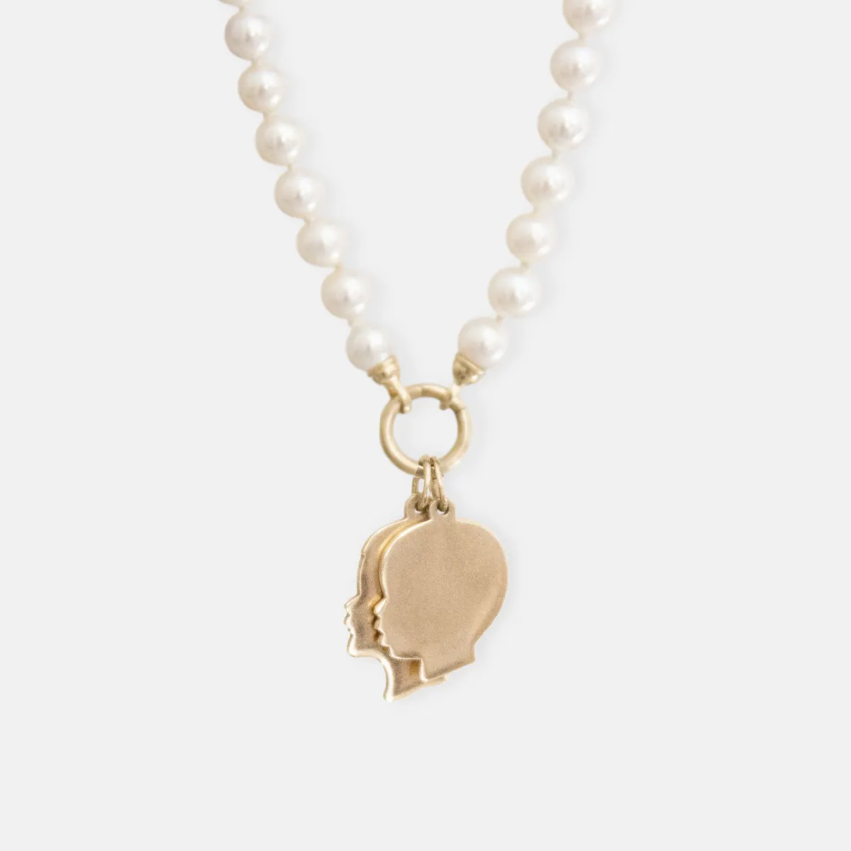 Build Your Own 14K Gold Pearl Charm Necklace