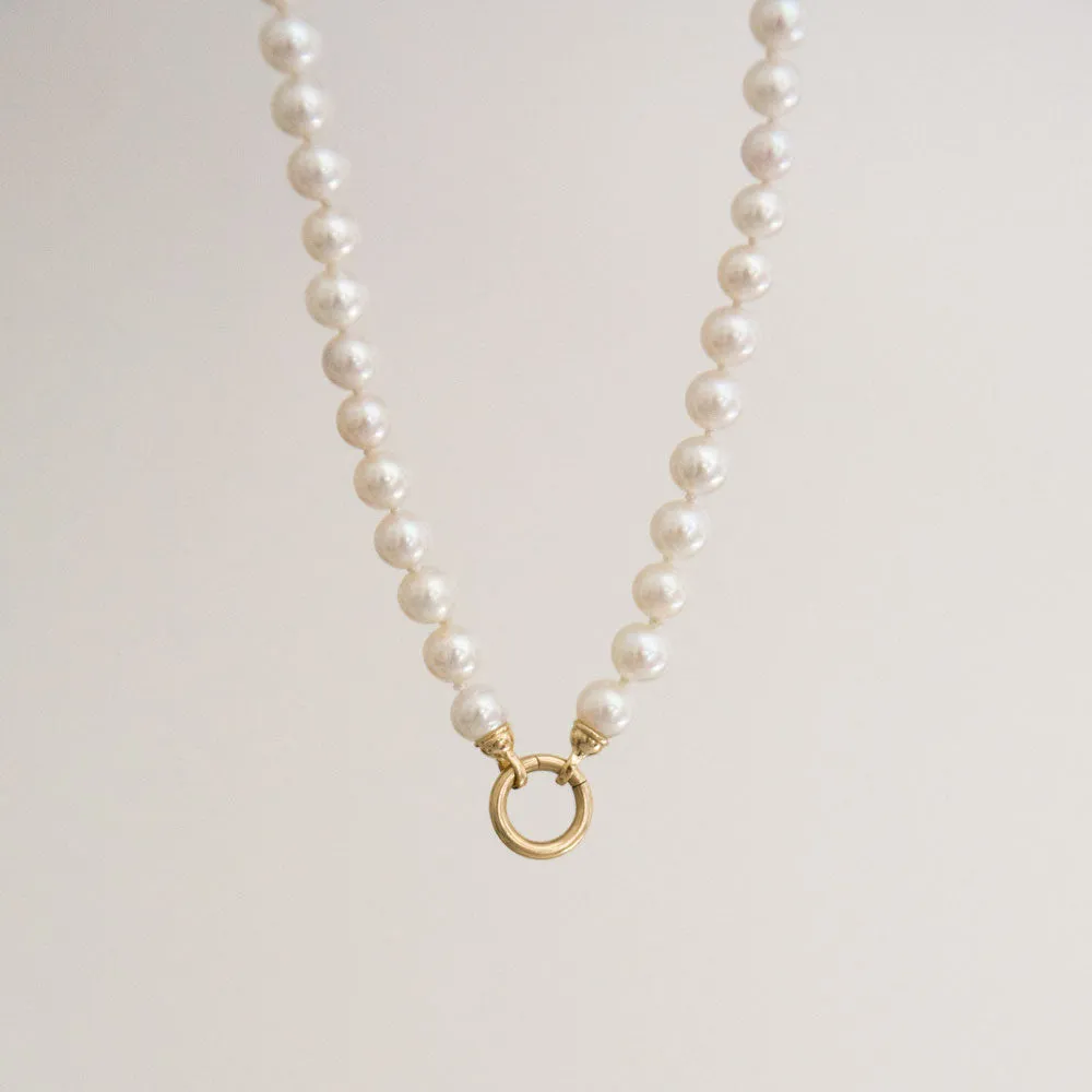 Build Your Own 14K Gold Pearl Charm Necklace