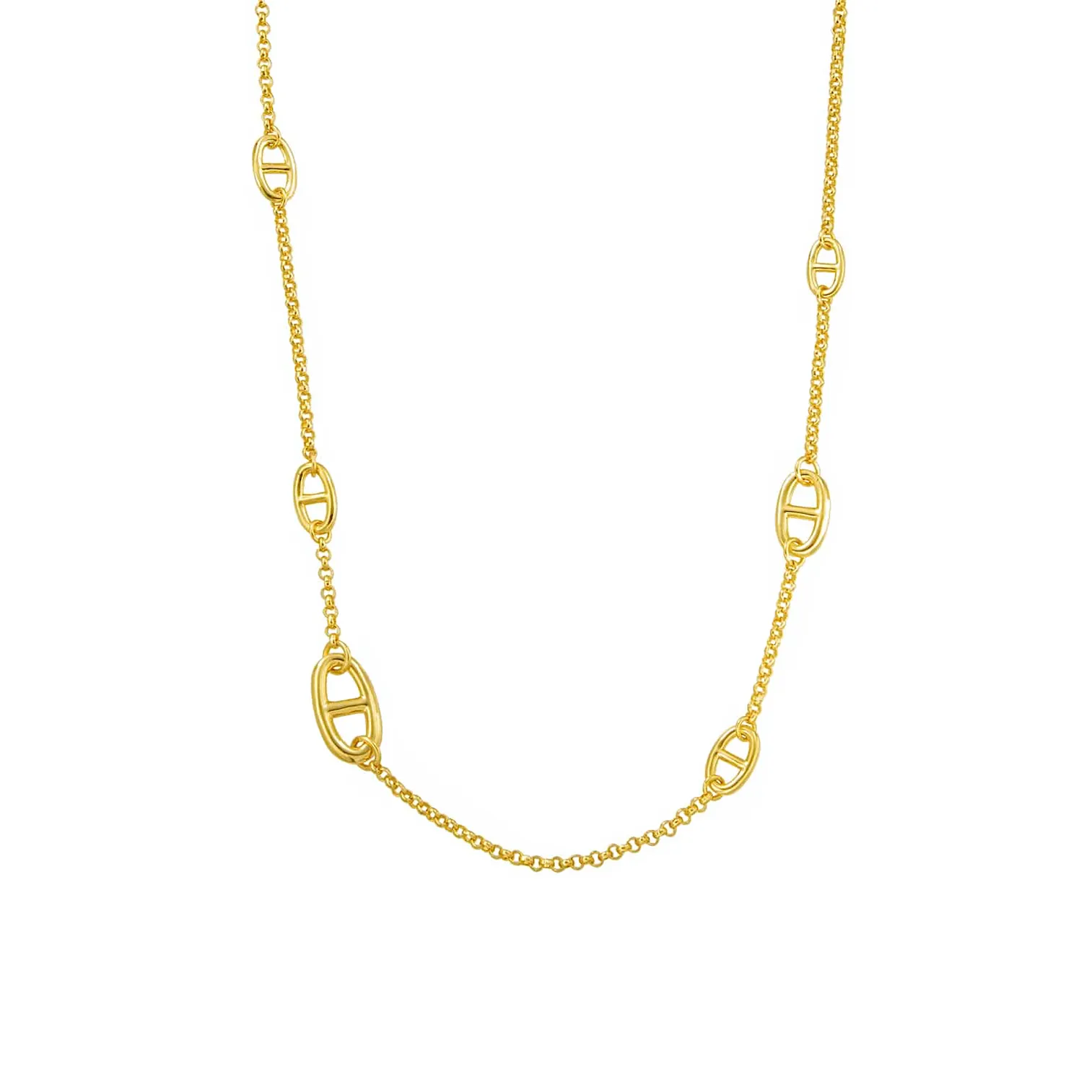 C008G B.Tiff  Gold Garlande Chain Necklace