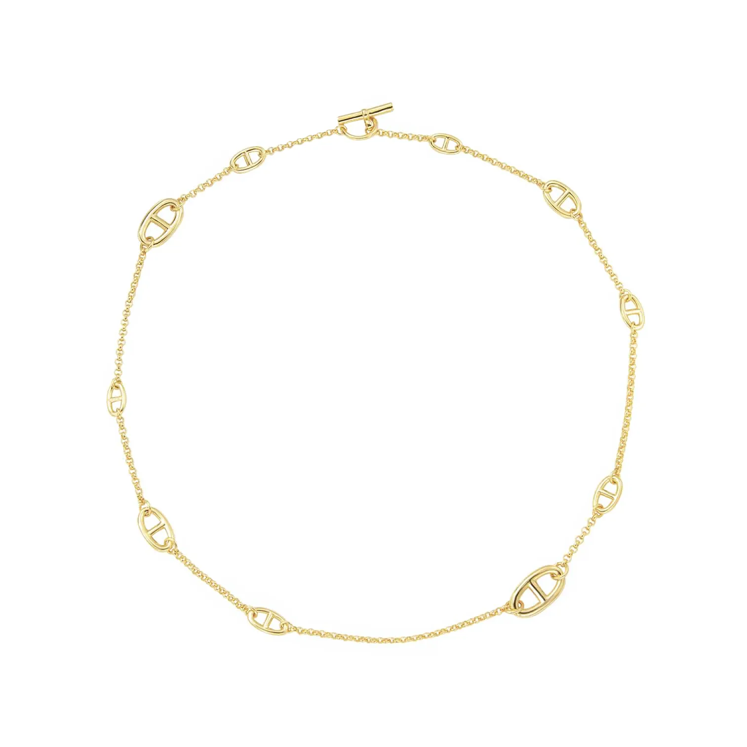 C008G B.Tiff  Gold Garlande Chain Necklace