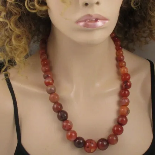 Carnelian Gemstone Beaded Necklace