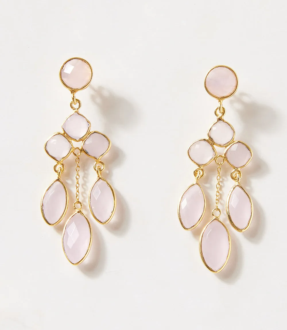 Chandelier Gemstone Earrings