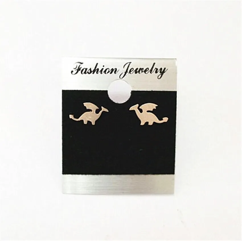 Charms Tiny Animal Dinosaur Stud Earrings