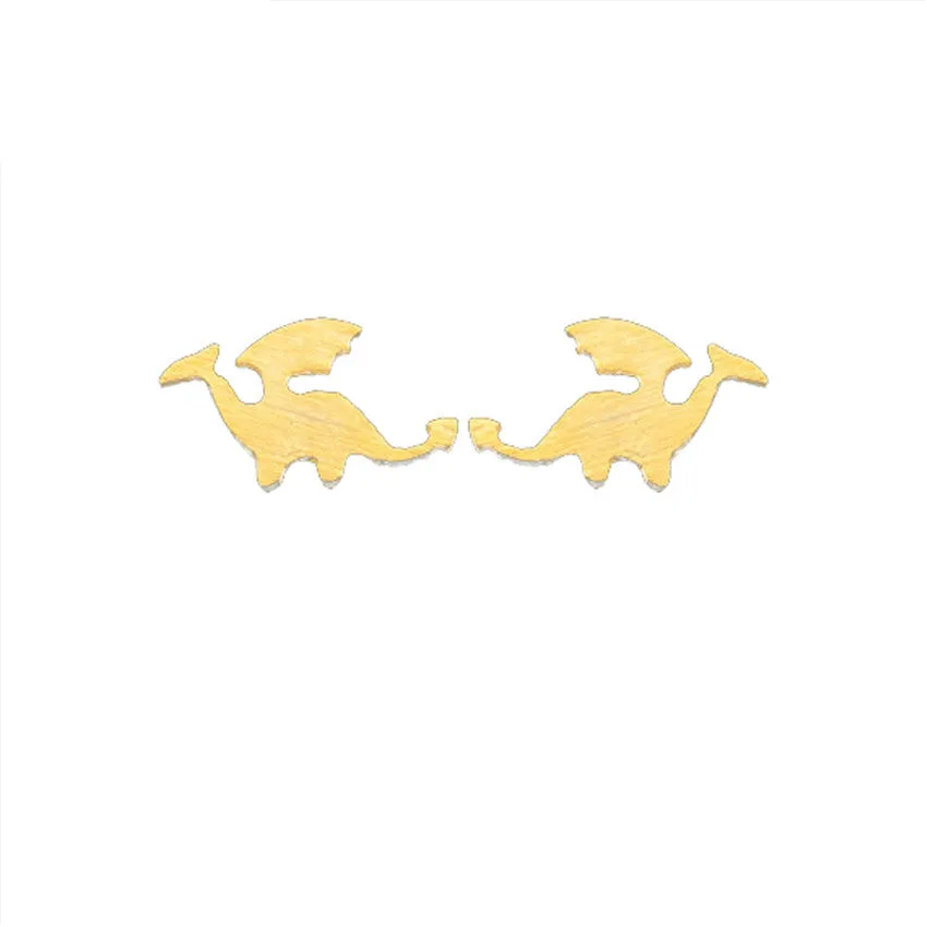 Charms Tiny Animal Dinosaur Stud Earrings