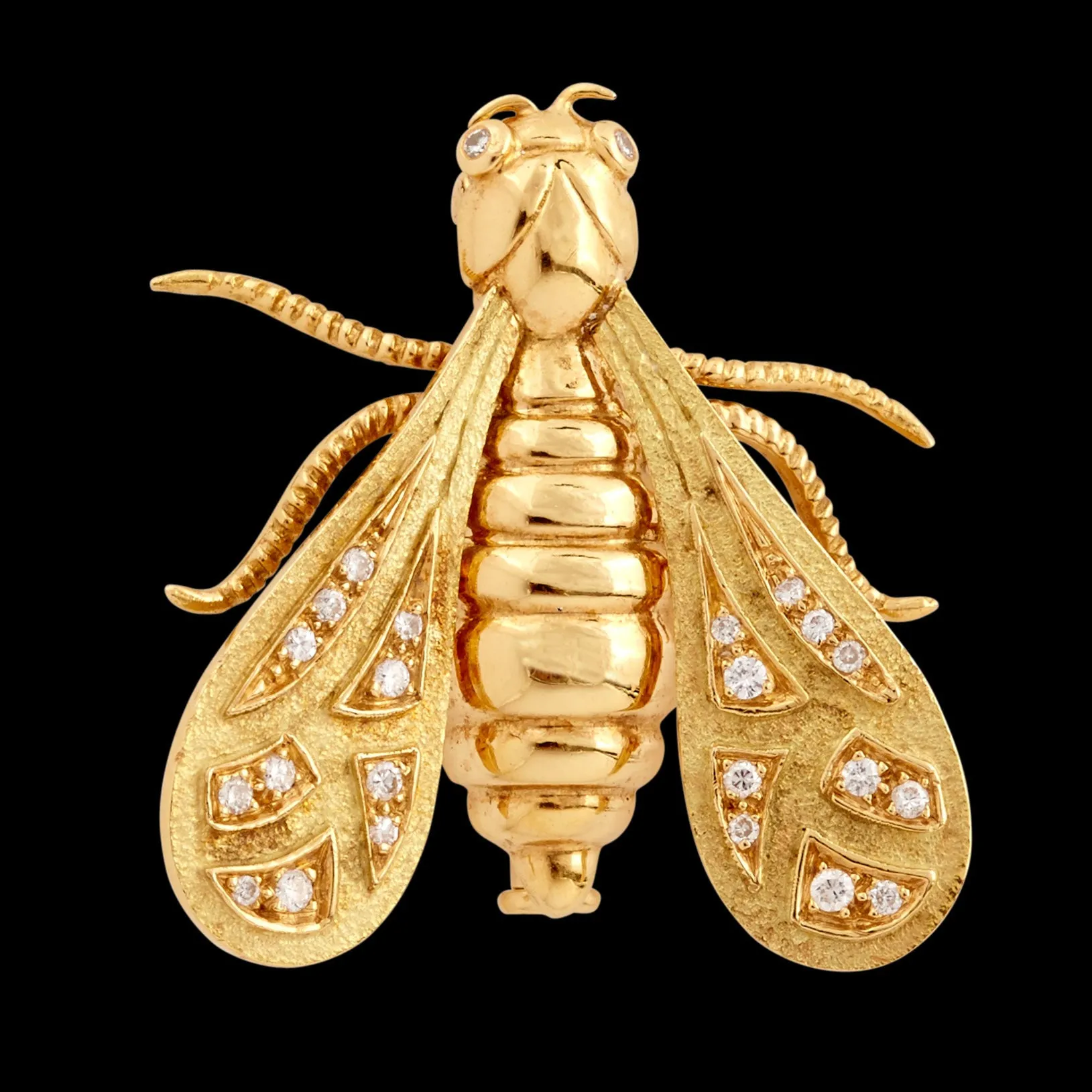 Chaumet Gold & Diamond Bee Pin, French