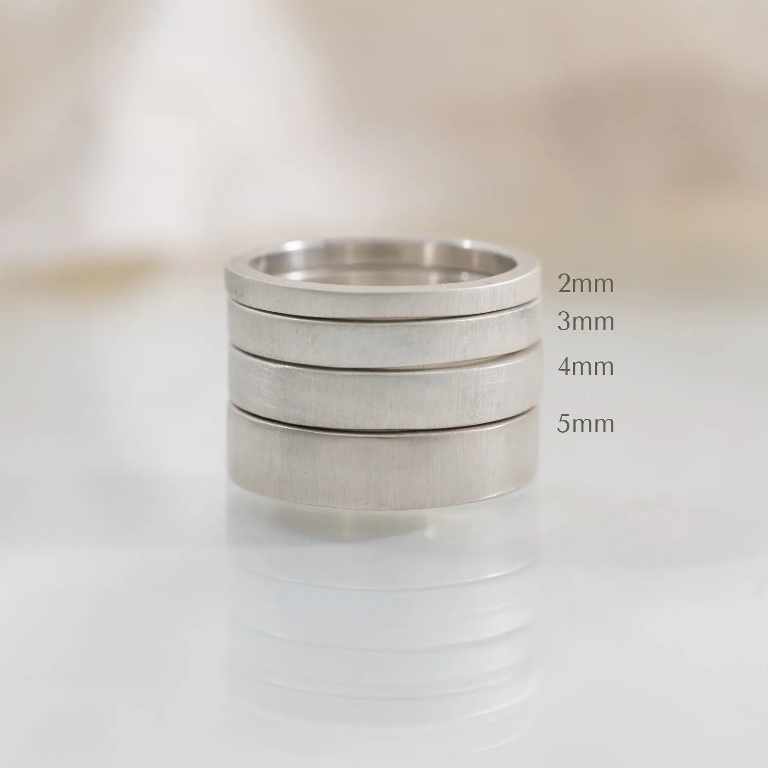 Classic 3mm Sterling Silver Wedding Band