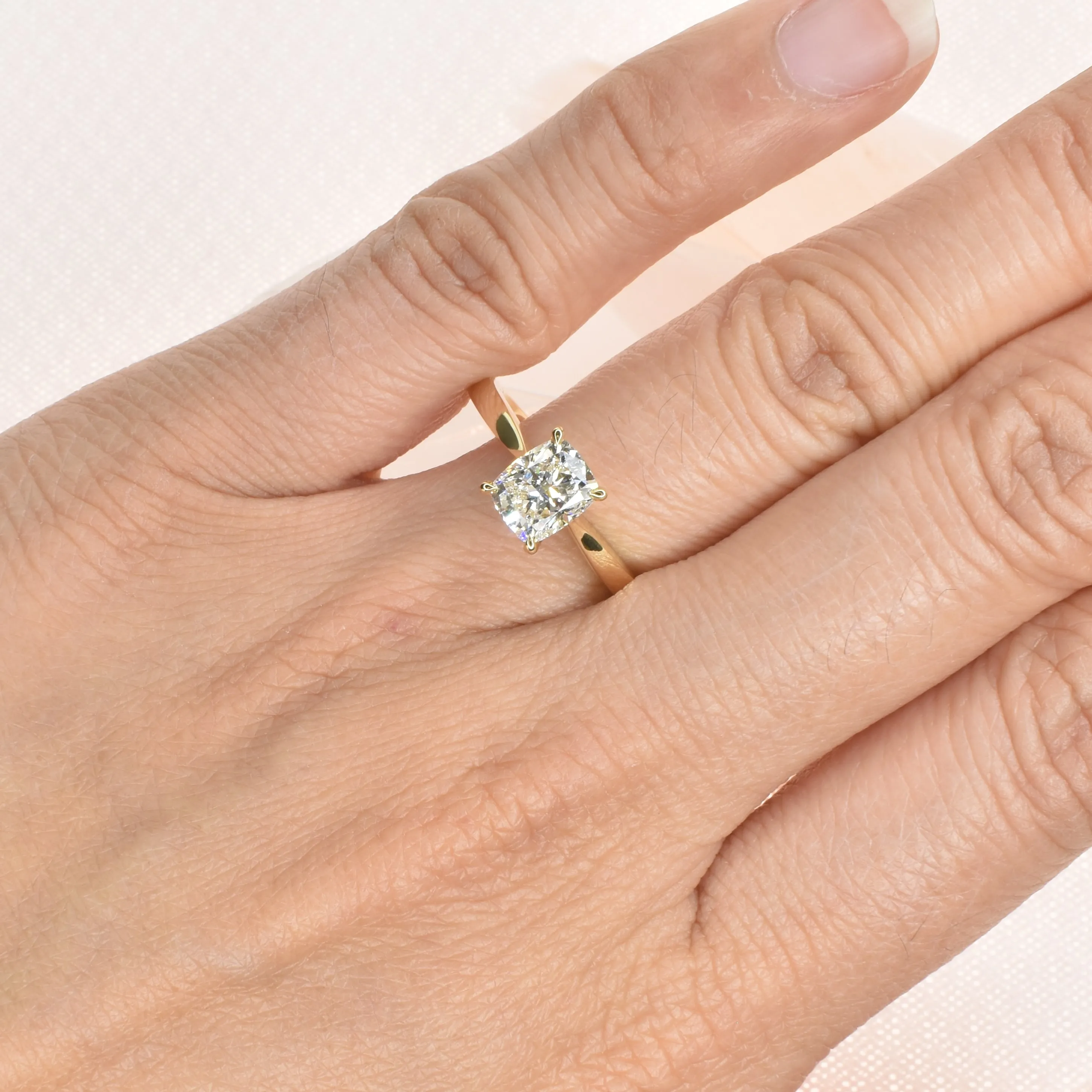 Classic Cushion cut Engagement Ring