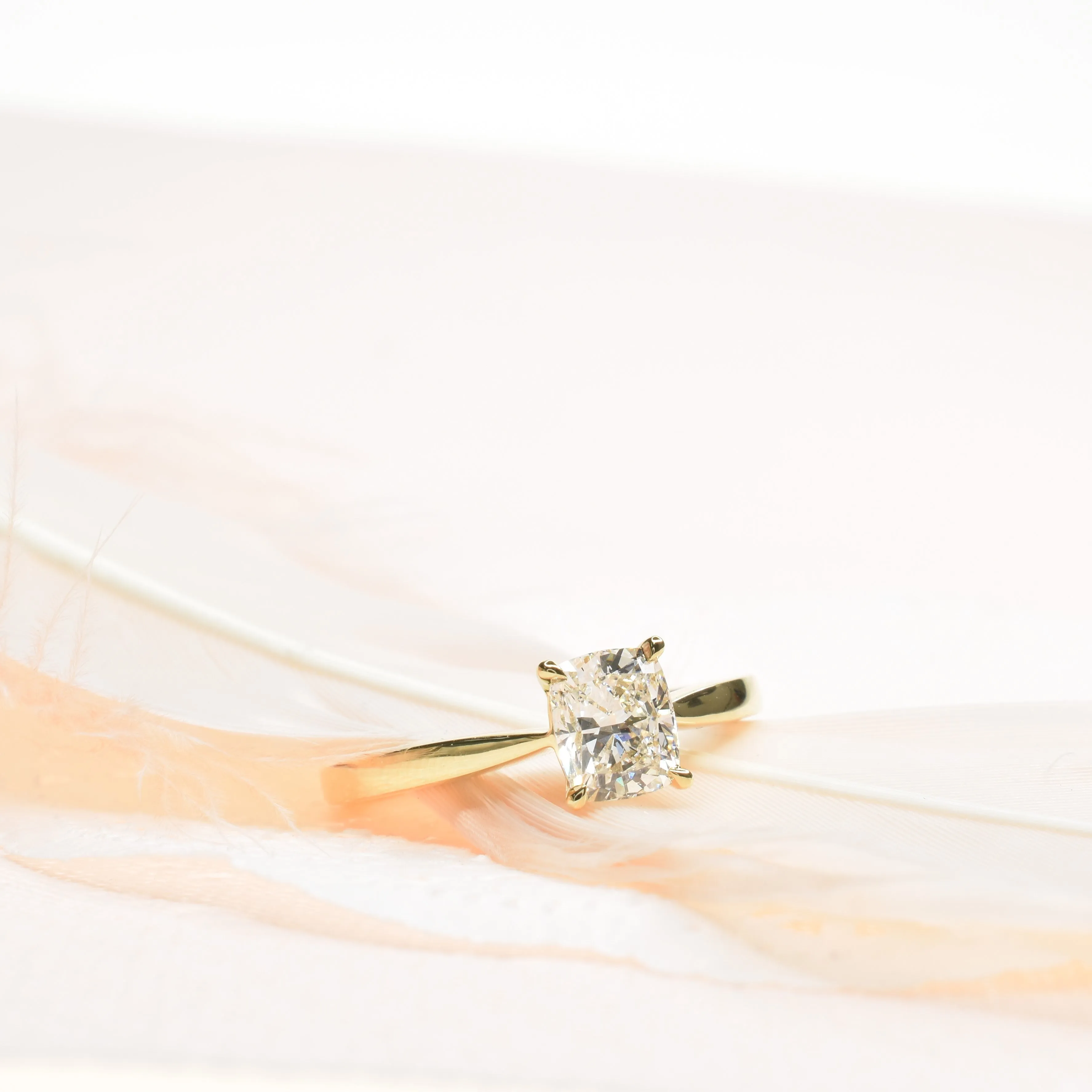 Classic Cushion cut Engagement Ring