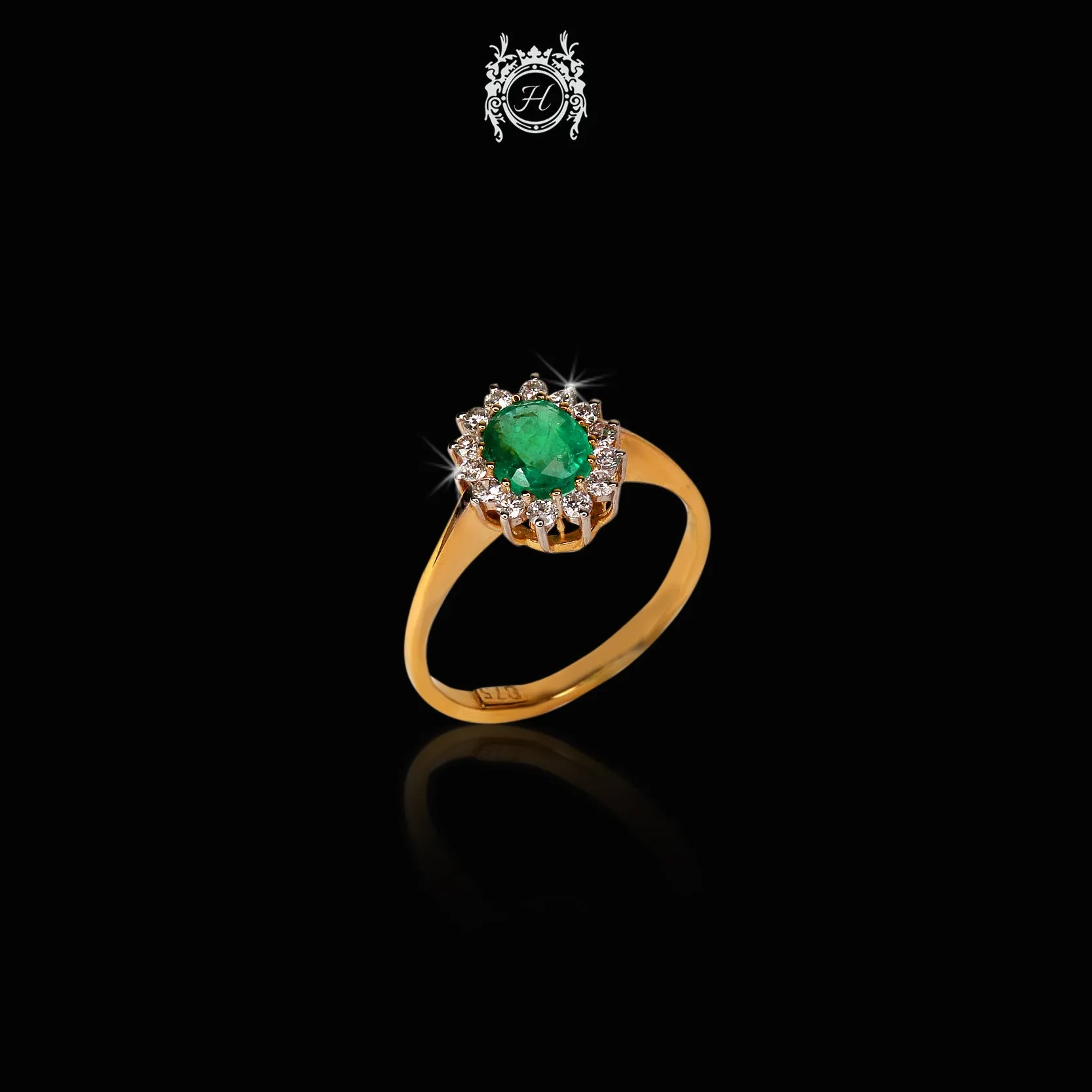 Classic Emerald with Diamonds