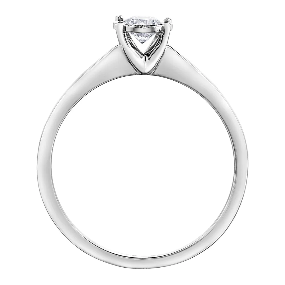 Classic Illusion-Set Round Diamond Solitaire Ring