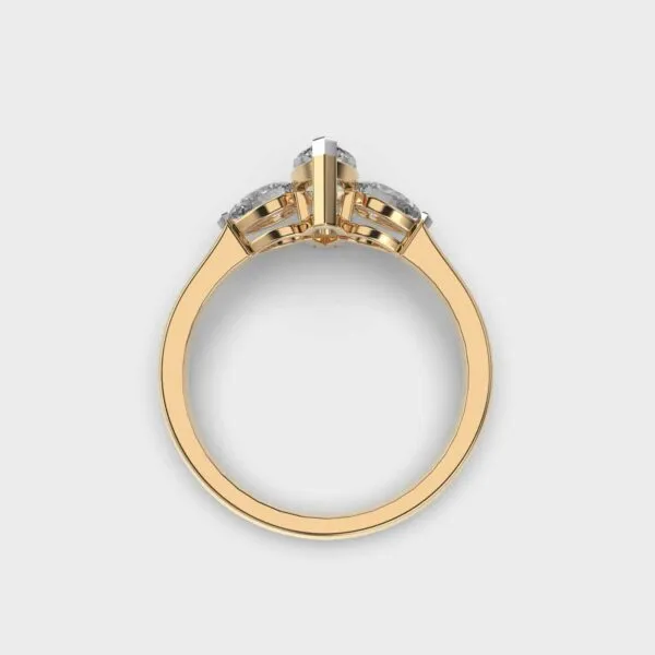 Classic Marquise Diamond Gold Ring