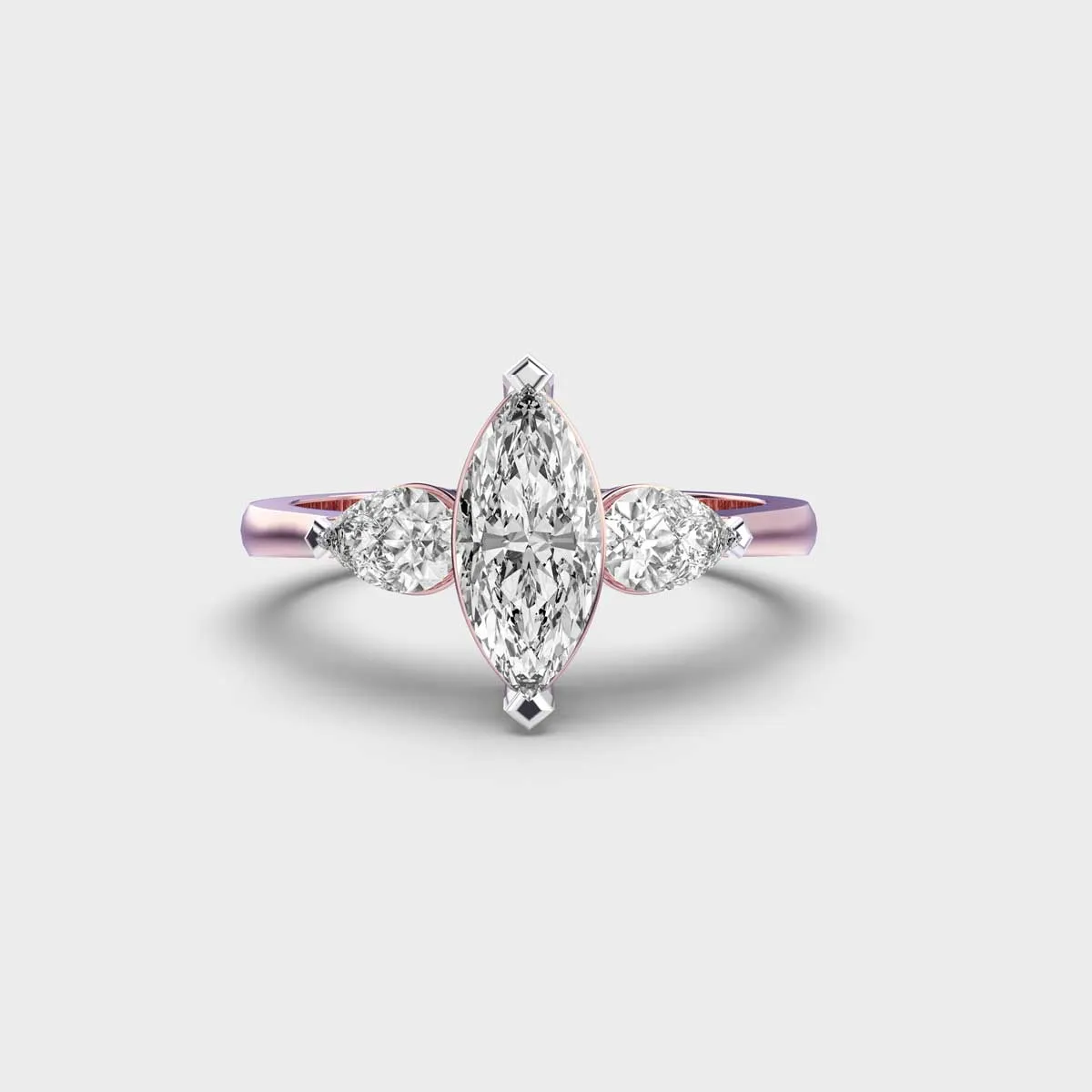 Classic Marquise Diamond Gold Ring