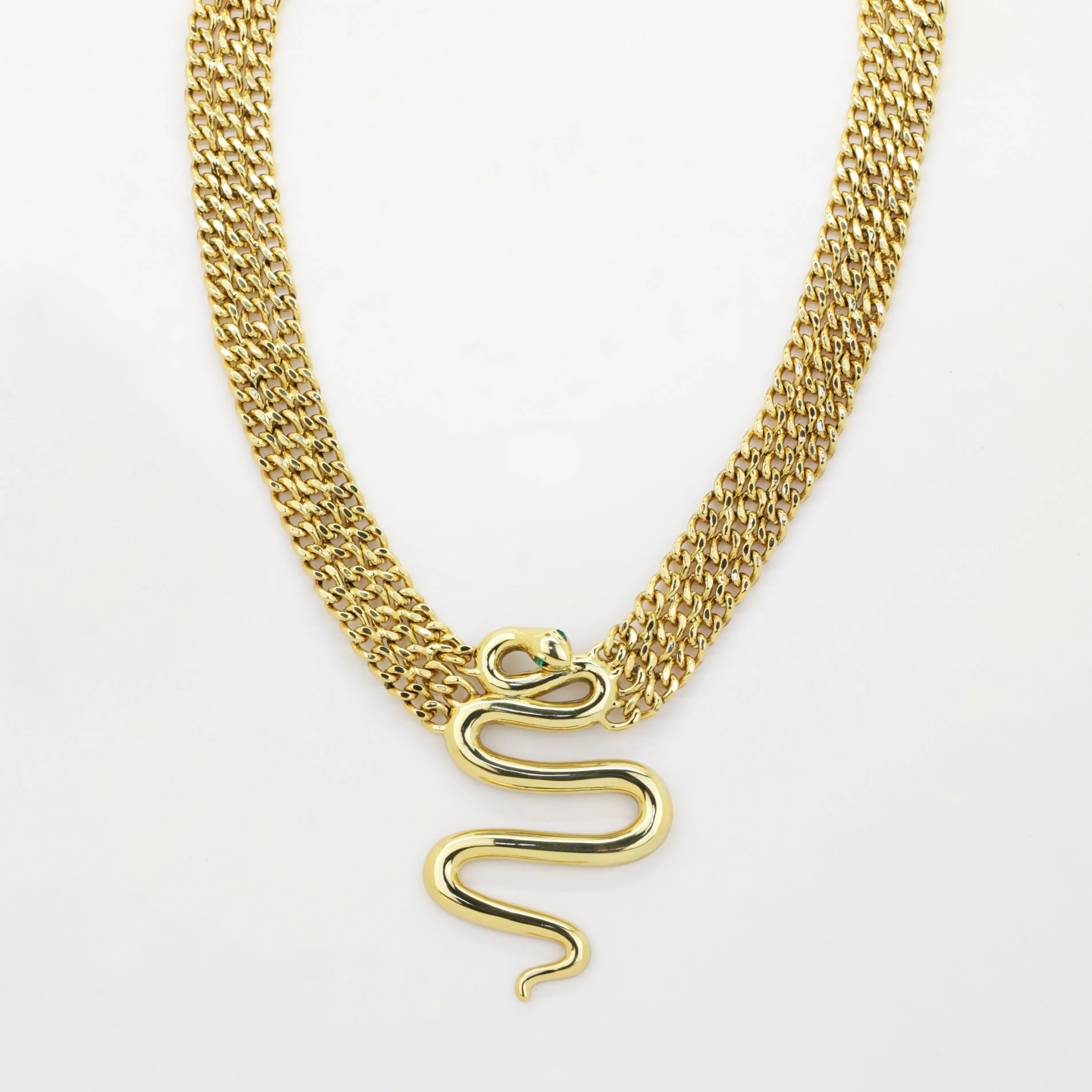 Coiled Snake Necklace