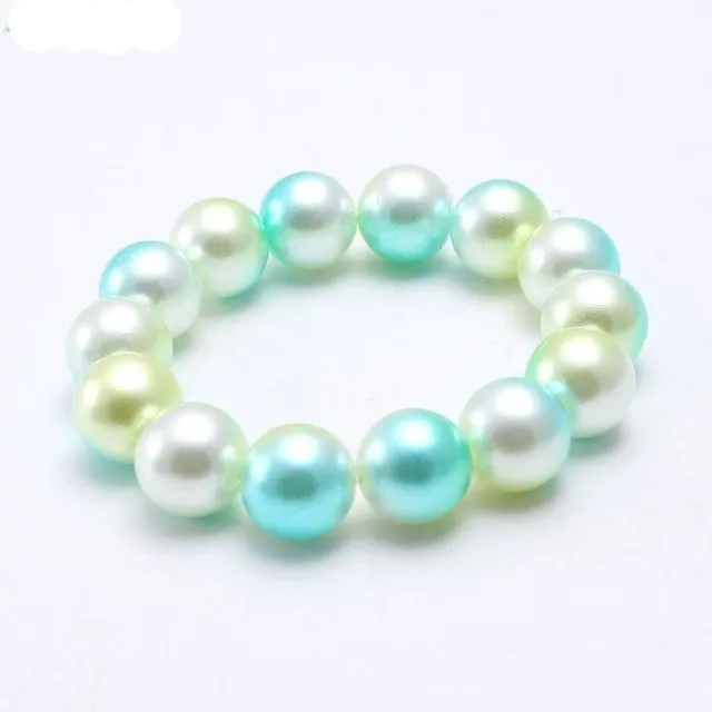 Cute Baby Girls Pearl Beads Bracelets