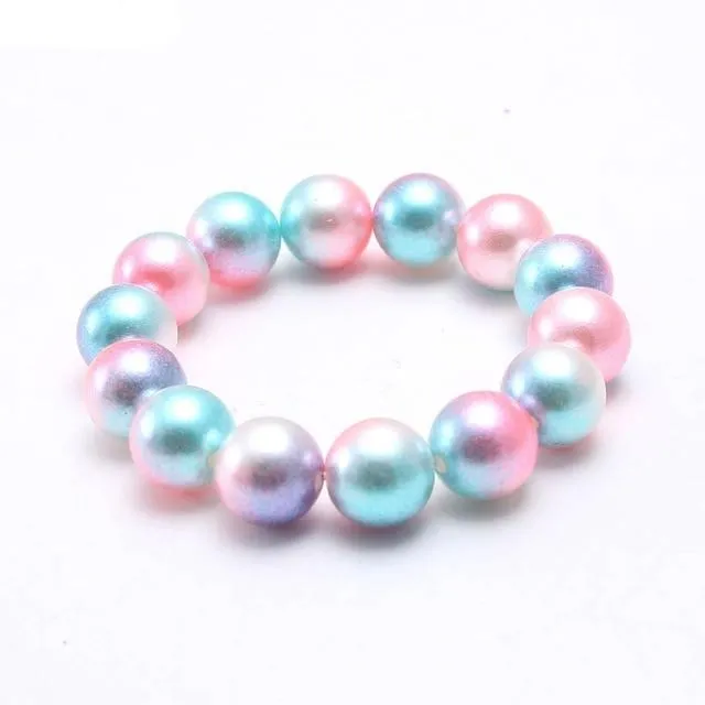 Cute Baby Girls Pearl Beads Bracelets