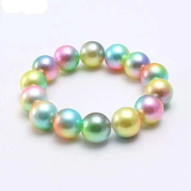 Cute Baby Girls Pearl Beads Bracelets