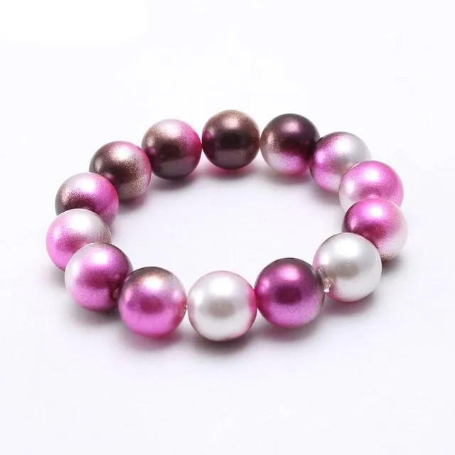 Cute Baby Girls Pearl Beads Bracelets