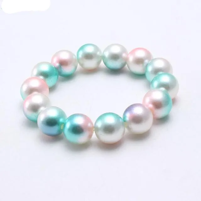 Cute Baby Girls Pearl Beads Bracelets