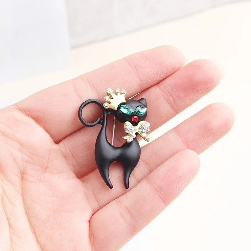 Cute Funny Animal Alloy Inlay Artificial Diamond Unisex Brooches