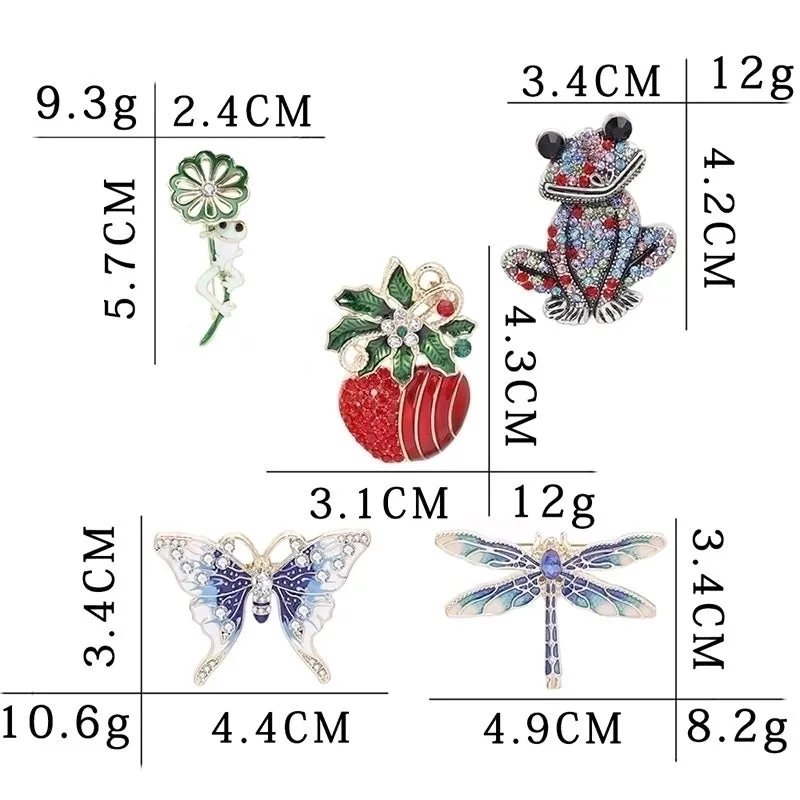 Cute Pin Animal Alloy Plating Inlay Artificial Diamond Unisex Brooches