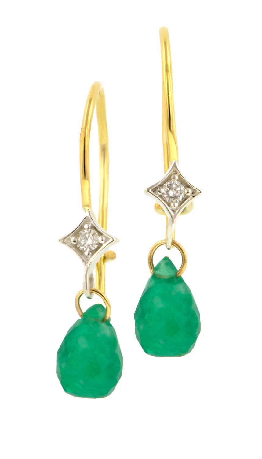 Diamond & Briolette Earrings- Heirloom by Doyle & Doyle