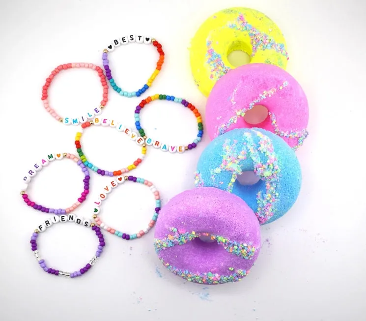 Donut Bath Bomb Bracelet Duo - Assorted