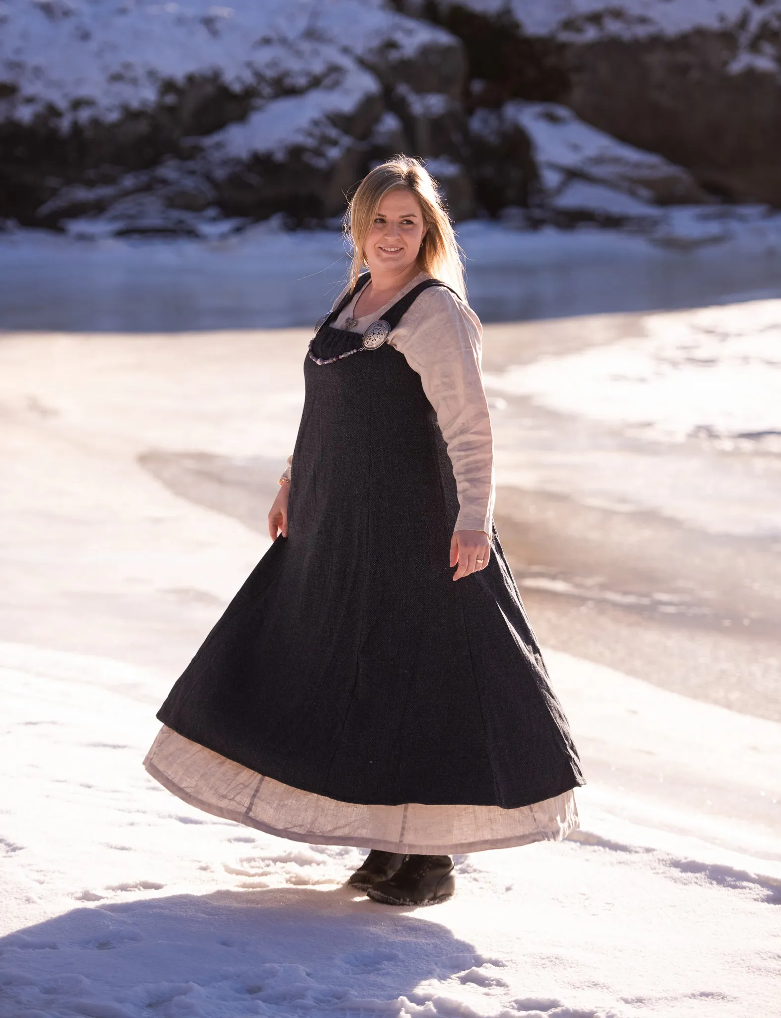 Draum Viking Apron Dress