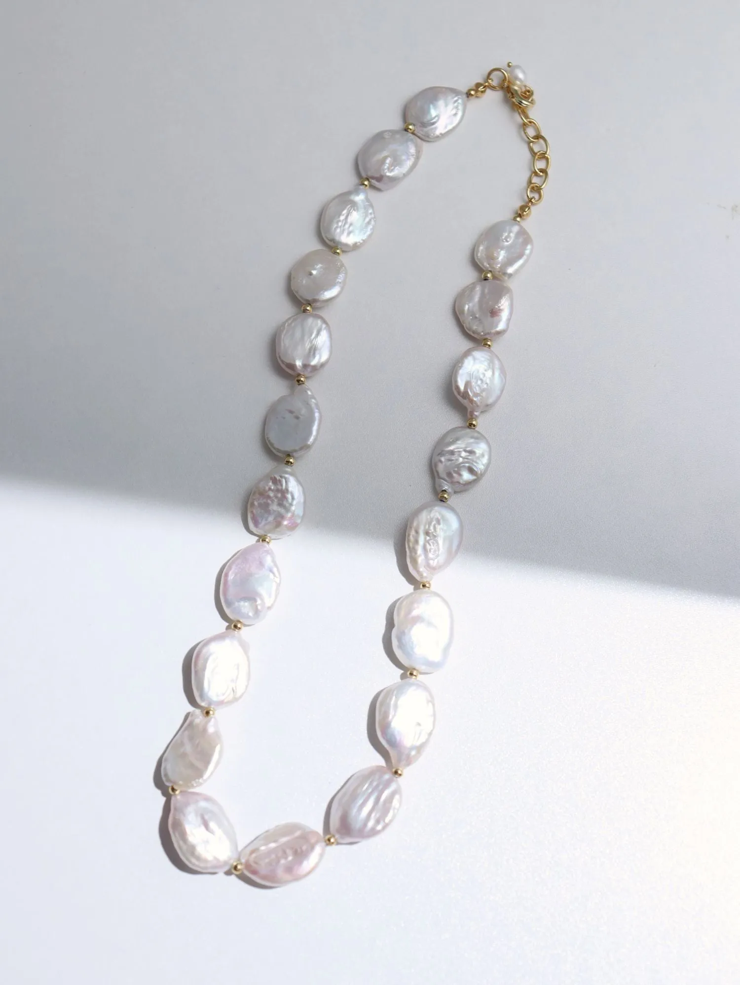 Elegant Rebellion Baroque Pearl Statement Necklace