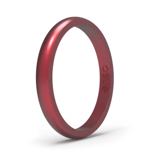 Elements Classic Halo Silicone Ring - Ruby