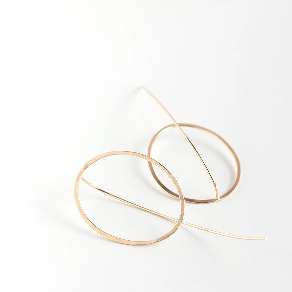 Emma Oval Threader Earrings