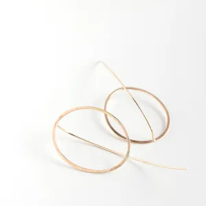 Emma Oval Threader Earrings