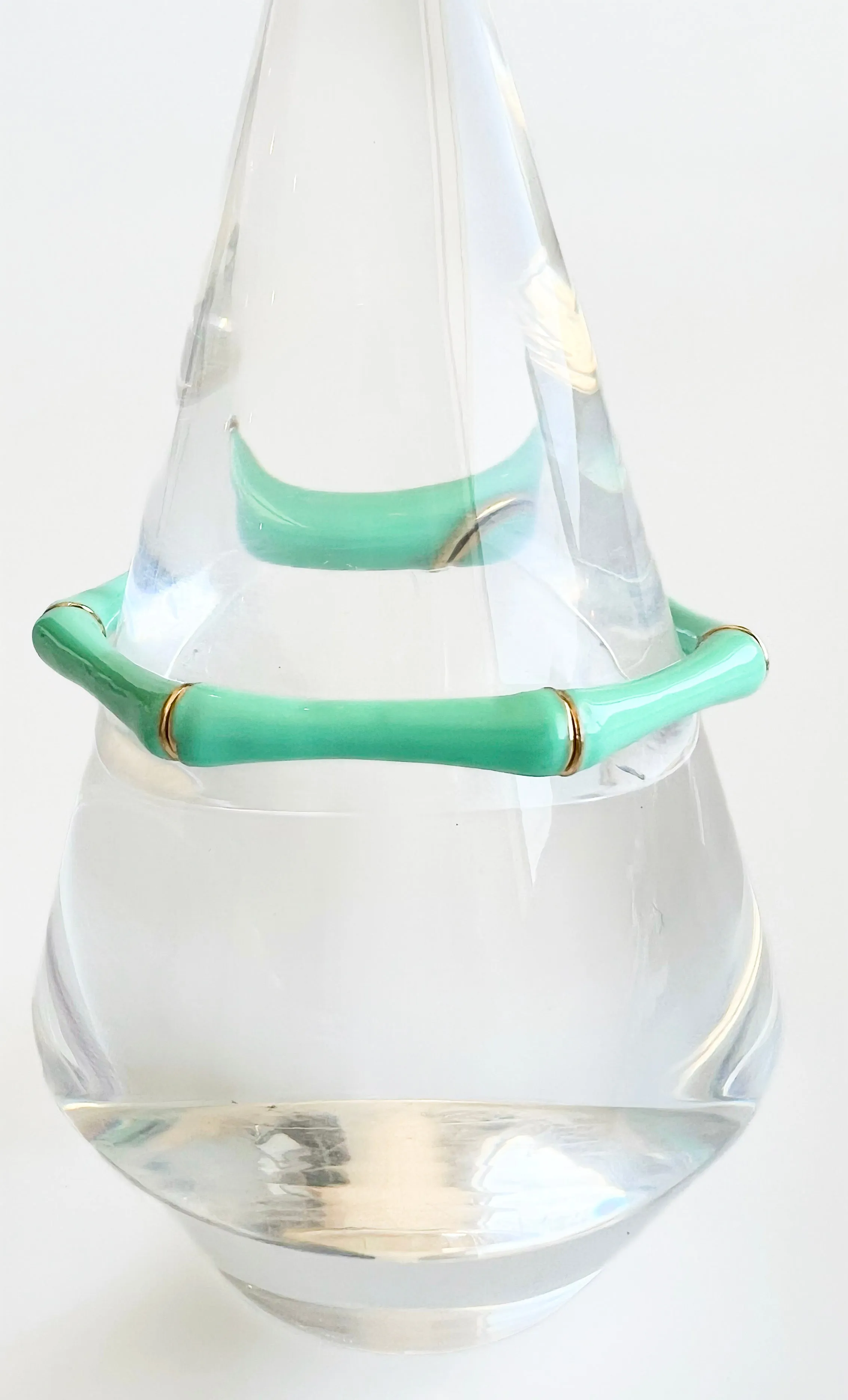 Enamel Stretch Bracelet - Mint