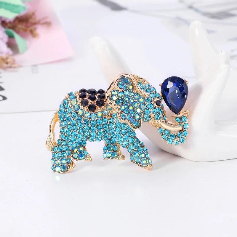 Fashion Pin Animal Alloy Diamond Artificial Gemstones Unisex Brooches