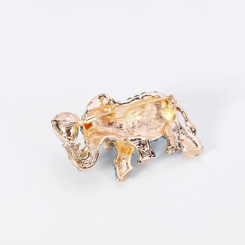 Fashion Pin Animal Alloy Diamond Artificial Gemstones Unisex Brooches