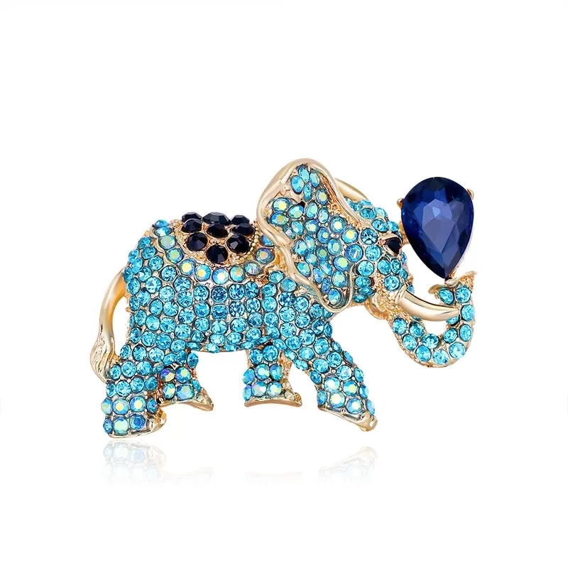 Fashion Pin Animal Alloy Diamond Artificial Gemstones Unisex Brooches