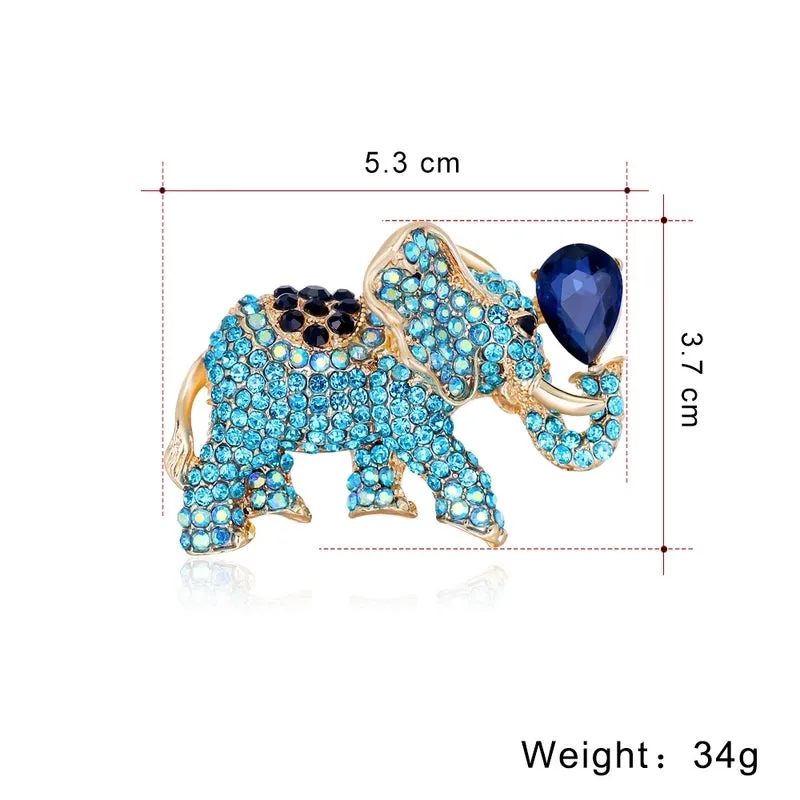 Fashion Pin Animal Alloy Diamond Artificial Gemstones Unisex Brooches